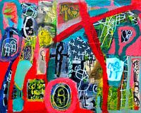 Collage painting "Spread your wings and fly!"