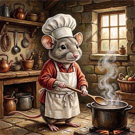 Medieval cook by Jutta Maria Pusl
