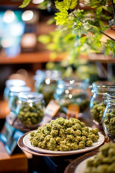 Green herbs in a stylish shop arrangement by Poster Art Shop