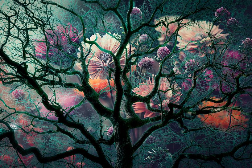 Mer de fleurs et de branches sauvages par Saranda Foto Art