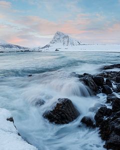 Paysage marin hivernal