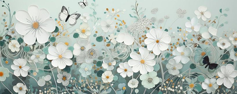 Stilleven met bloemen van De Mooiste Kunst
