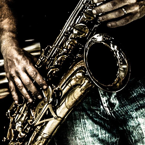 Spelen met sax van Henk Ravenhorst