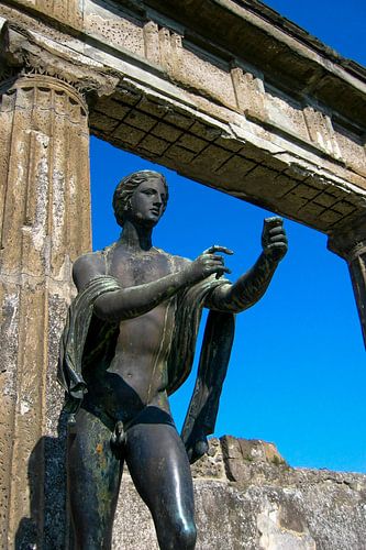 Apollo standbeeld in Pompeii