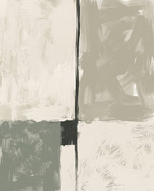 Ruhige Abstraktion für ein warmes, minimalistisches Interieur von Your unique art