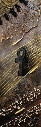 Das Ankh, das schöne und bedeutungsvolle Symbol in 3D mit verschiedenen Materialien gerendert von Bianca van der Reijden