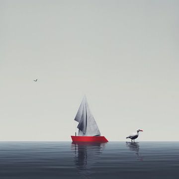 Sailing with Bird Friends by ByNoukk