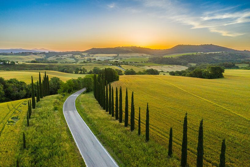 Lever de soleil en Toscane par Denis Feiner