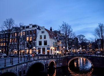 Amsterdamse grachten van Thijs Nusmeijer
