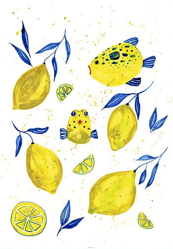 Sommer in gelb und blau