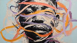 Looped Entrapment Abstract Human Ribbon Concept Art by Aden Pink Studio