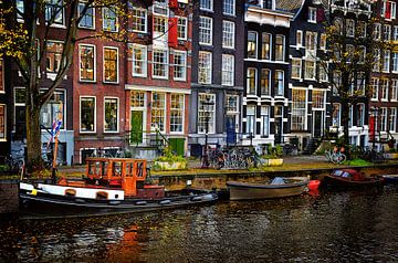 Amsterdam Jordaan Maisons de canal VI sur marlika art