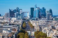 View to the high rise La Defense in Paris, France by Rico Ködder thumbnail