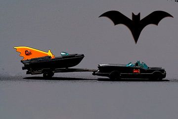 Batman auto met boot aanhanger van Humphry Jacobs