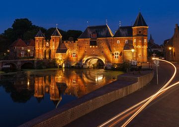 Koppelpoort na zonsondergang