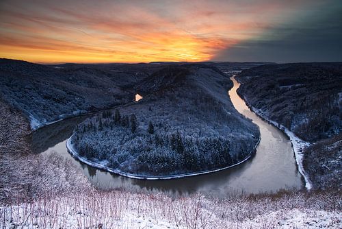 Saarschleife en hiver