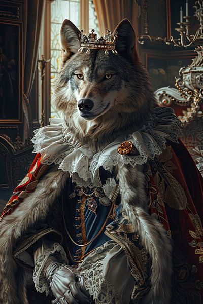 Loup royal par Poster Art Shop