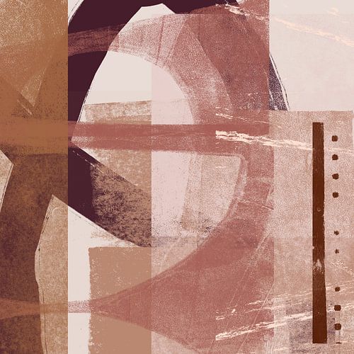 Raw Romance.. Moderne abstracte kunst in warme kleuren nr.1