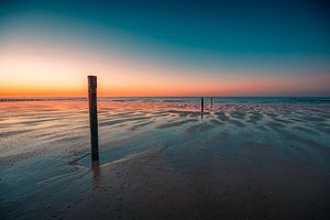 Domburg Strand Sonnenuntergang 2 von Andy Troy