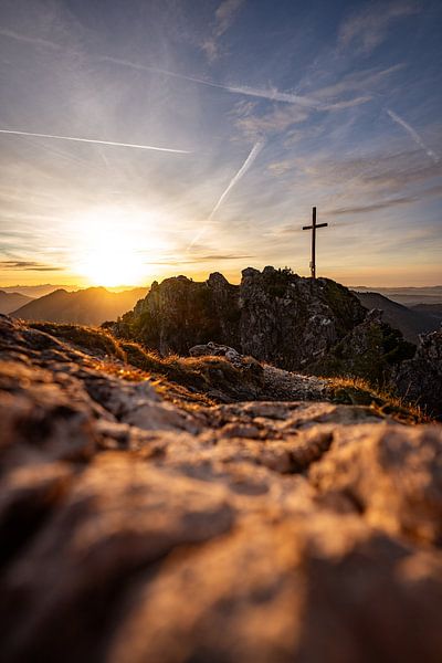 Sunset on the Sorgschrofen by Leo Schindzielorz