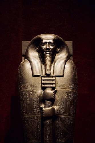 Le pharaon avec des hiéroglyphes à Louxor (Egypte)