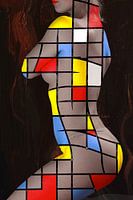 Mondrian auf Akt
