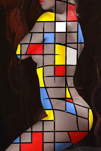 Mondrian on nude by jovadre