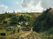 Jalais Hill, Pontoise, Camille Pissarro von Meesterlijcke Meesters Miniaturansicht