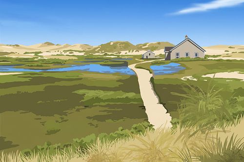 Serene dunes – a minimalist landscape