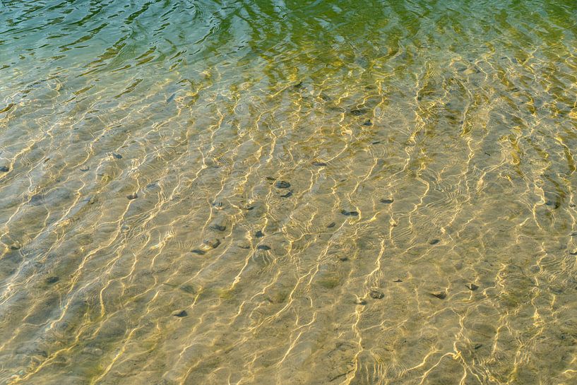 Abstract water with reflection by Marijke de Leeuw - Gabriëlse