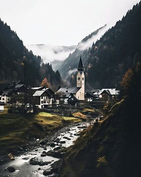 Avontuur in de Alpen van fernlichtsicht