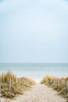 Strandopgang Ostseebad Baabe door de duinen naar zee