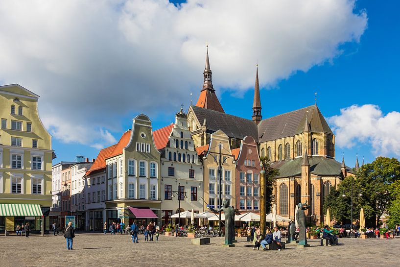 Blick über den Neuen Markt in Rostock von Rico Ködder