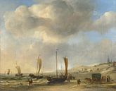 The Shore at Scheveningen, Willem van de Velde by Masterful Masters thumbnail
