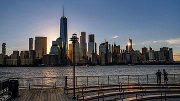 Sonnenaufgang  im Financial Distrikt  New York