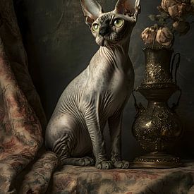 Sphynx - Fotorealistische AI-gegenereerd van Petra Dreiling-Schewe