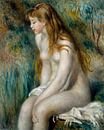 Junge Mädchen Baden, Auguste Renoir von Meesterlijcke Meesters Miniaturansicht