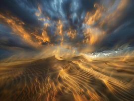 L'heure de l'or dans le désert