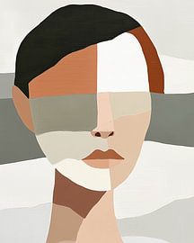 Geometrische Reflexion der Identität von Color Square