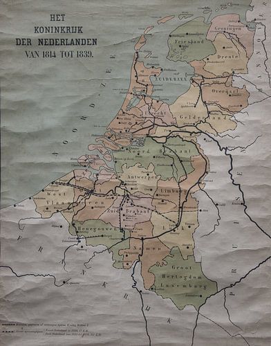 old Dutch Kingdom map 1814--1839