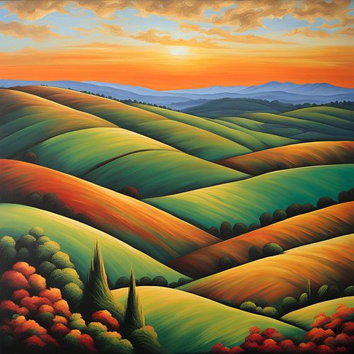 Walk Through The Valley Schilderij