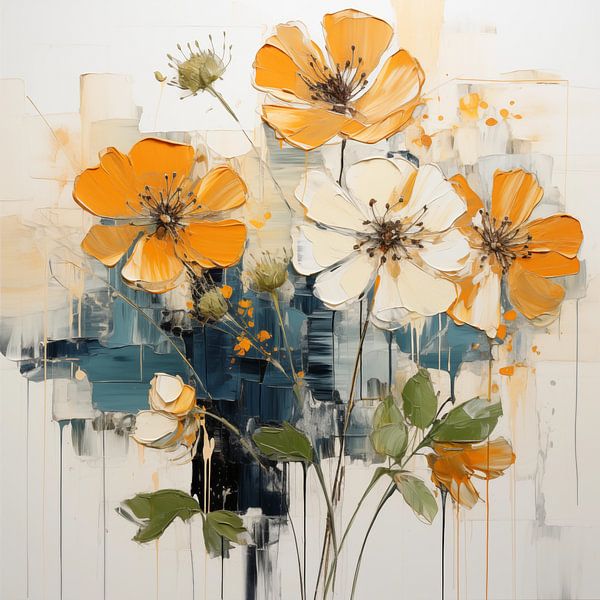 Bloemen abstract van Bert Nijholt