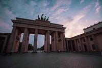 Branderburger Tor au crépuscule