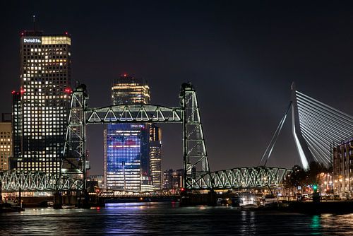 Rotterdam Skyline De Hef en Eurovisie Songfestivallogo