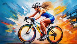 Fietsen met kunstmatige kleurstoffen