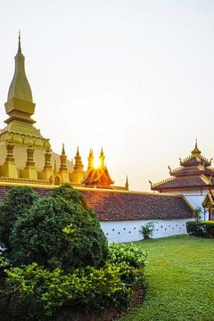 Tempels in Vientiane van Barbara Riedel