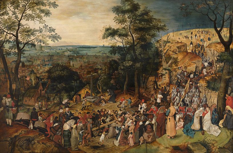 Carrying the Cross, Pieter Brueghel the Younger by Masterful Masters