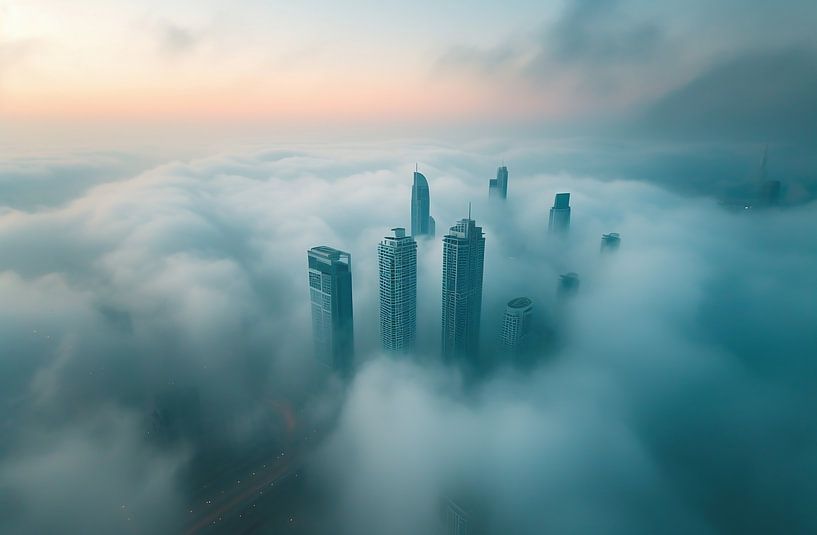 Dubai von oben von fernlichtsicht