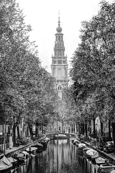 Zuiderkerk Amsterdam Netherlands Black and White by Hendrik-Jan Kornelis