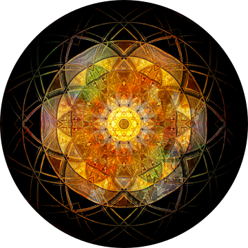 Mandala-venster van Sabine Wagner